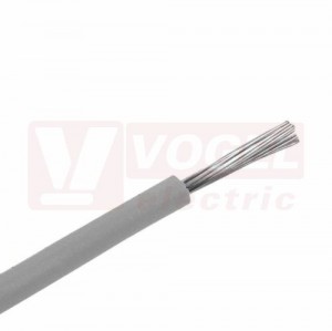 Ölflex Heat 260 SC 300/500V 1x AWG 26/7 GY vodič jednožilový šedý, izolace žil PTFE (polytetrafluoretylen), -190 °C až +260°C, "cert.UL" (0095106)