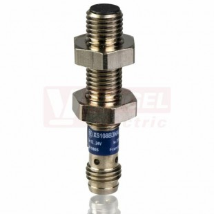 XS508B1NAM8 Indukční čidlo M8, mosaz, Sn=1,5mm, 12…24VDC, délka těla 42mm, stíněný, NPN/NO, konektor M8/3pin, IP67