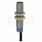 XS612B1NBL2 Indukční čidlo M12, mosaz, Sn=4mm, 12…48VDC, kabel 2m, délka těla 50mm, stíněný, NPN/NO, IP68/69K