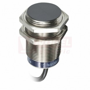 XS630B1MAL5 Indukční čidlo M30, mosaz, Sn=15mm, 24…240VAC/DC, délka těla 61,6mm, kabel 5m, stíněný, NO, IP68/69K