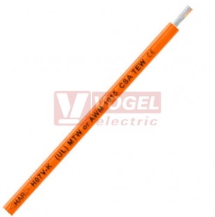 H07V-K  1x18AWG (1,0mm2) oranžový, vodič jednožilový Cu,  MULTI-STANDARD SC 2.1 aprobace UL (MTW), CSA (TEW), HAR (4160309)