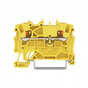 2201-1206 svorka průchozí, PUSH-IN 1,5mm2, žlutá, 1/1, š=4,2mm (WAGO TOPJOB S)