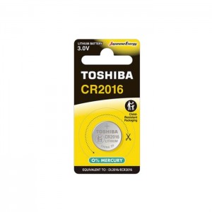 Baterie  3,00 V CR2016 CP-1C knofl. Litium, Toshiba Special-Lithium Coins, blistr/1ks