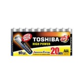 Baterie  1,50 V LR03 mikro alkalická, LR03GCP MP-20 tužková alkalická, Toshiba High Power, balení/20ks (vel.AAA)