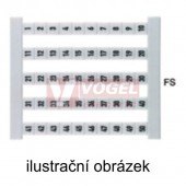 DEK 5 FSZ 61-70 štítek s potiskem, posl.vertikální, š5mm x v5mm, PA66 (0460660061)
