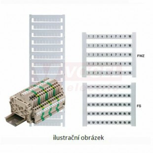 DEK 5 FW 851-900 štítek s potiskem, horizont., š5mm x v5mm, PA66 (0473460851)