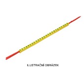 CLI R 02-3 GE/SW 0 CableLine, upínací trn, značení vodičů a kabelů, s potiskem "0", žluto-černý, š/v 3,4x3mm, pro vodiče s průřezem 0,2-1,5mm2, průměr 1,3-3mm, PVC, měkké, bez kadmia, MultiPack (0560001501)
 (0560001501)