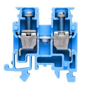 AKZ 2,5 svorka sv.modrá mini, šroubové připojení, montáž na lištu TS15, š=5,1mm (0697180000)