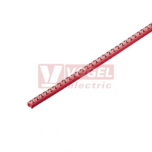 CLI C 02-3 RT/WS 2 CD CableLine, návlečka na kabely a vodiče s potiskem "2" (horiz.), červeno-bílá, š/v 3,4x3mm, pro vodiče s průřezem 0,2-1,5mm2, průměr 1,3-3mm, PVC, měkké, bez kadmia, na cívce (1568241509)