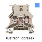 WSI 6 mo svorka pojistková modrá, řada W, pojistka G 5x20mm, bez LED indikace, 6,3A, šroubová, š=7,9mm (1011080000)