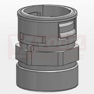 VMSVG-17/25 spojka PM 25, chránička/hladká trubka, šedá, PA6, pro chráničku NW17