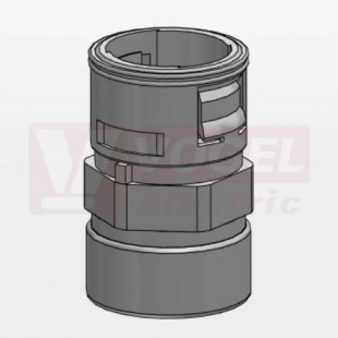 VMSVB-12/18 spojka PG 11, chránička/hladká trubka, černá, PA6, pro chráničku NW12