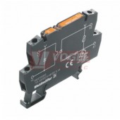 TOS 230VAC/48VDC 0,1A  TERMOPTO polovodičové relé, triac 1xNO 100mA 24-230VAC, patice š=6,1mm, šroub. svorky (8950850000)