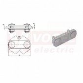 SR 2dv  svorka páska-páska diagonální velká Fe/Zn, délka 96mm (V112)
