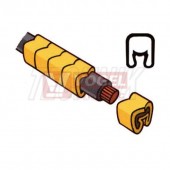 PA 1/12.40 Návlečka na vodič o průměru 2,5-5,0mm (průřez 1,5-4,0mm2) délka 12mm, bez potisku, žlutá