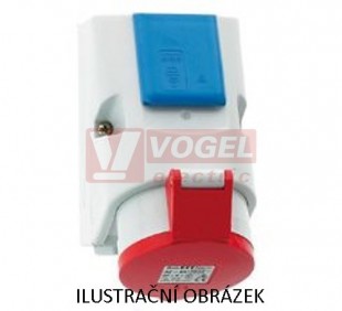 Zásuvka kombinovaná 5P  16A 400V IP44 6h + 3P 16A 230V "SCHUKO", Bals 1010