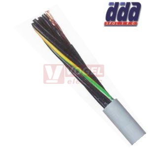 YY-JZ 18x 0,50 kabel flexibilní PVC šedý, číslované žíly se ZŽ (0110016)