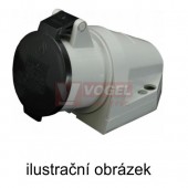 Zásuvka nástěnná 4P  16A 400V IP67 CZG 1643 Z