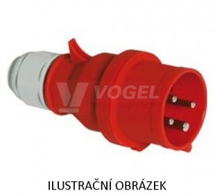 Vidlice 4P  16A 500V IP44 7h (2131) Quick-Connect, bezšroubové svorky