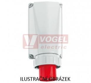 Přívodka nástěnná 4P 125A 230V IP67 9h Bals 24199, šroubová, GT