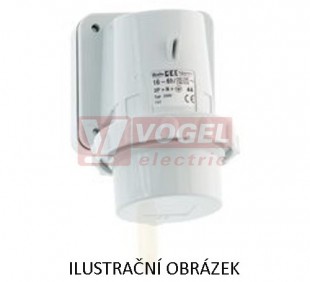 Přívodka nástěnná 3P  16A 230V IP67 6h Bals 2485, šroubová, GT