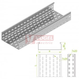 Žlab perf šxv 200x 80 KCP200H80/3  š200xv 80mm, tl.1,5mm (180820)