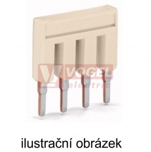 2006-402  Propojovací můstek 2 nás., izolovaný, sv.šedý, jm.proud 41A, TOPJOB S WAGO