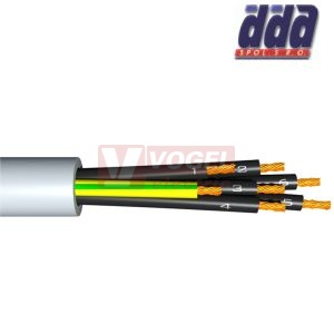 YY-JZ  7x 2,50 kabel flexibilní PVC šedý, číslované žíly se ZŽ