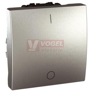 MGU326230 Unica - Spínač dvojpólový, řazení 2,16A, Aluminium