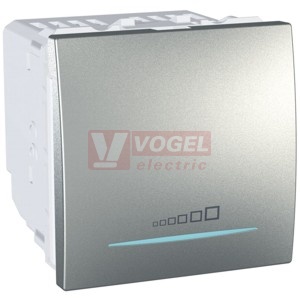 MGU351530 Unica - Stmívač tlačítkový 20-350W, Aluminium