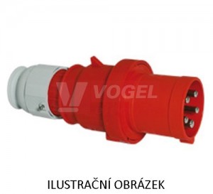 Vidlice 4P  63A 400V IP44 6h (210761) Quick-Connect, bezšroubové svorky