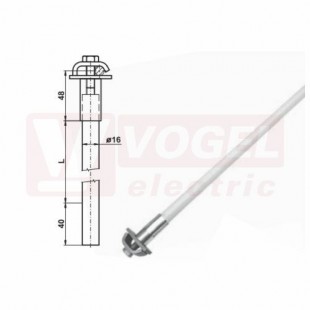 ITV 68 Izolační tyč oddáleného hromosvodu FeZn pro vodič 680mm (VP110)