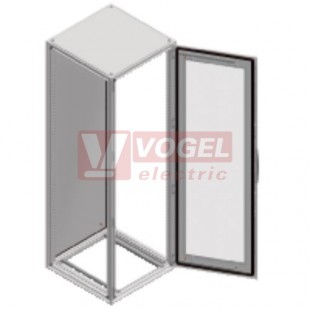 NSYSF20850T skříň pro řadovou montáž SF, bez mont.panelu, průhl.dv., všh 2000x800x500mm, IP55, RAL7035, bez kabelového dna