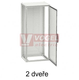 NSYSF2012402D skříň pro řadovou montáž SF, bez mont.panelu, 2-dv., všh 2000x1200x400mm, IP55, RAL7035, bez kabelového dna