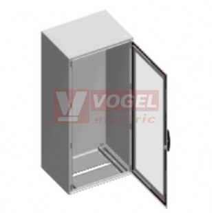 NSYSM18640T skříň samostatně stojící SM, bez mont.panelu, průhl.dv., všh 1800x600x400mm, IP55, RAL7035, vč.kabelového dna