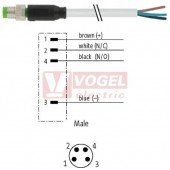 7000-08011-2110150 konektor M8/4-pin/vidl/přímý - kabel ŠE PVC 4x0,25mm2 L=1,5m - volný konec