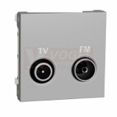 NU345130 Unica zásuvka TV/R individuální, 11 dB, 2M, Aluminium
