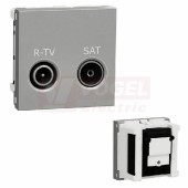 NU345430 Unica zásuvka TV-R/SAT individuální 2 dB, 2M, Aluminium