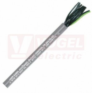 Ölflex CONTROL TM  0,6/1kV 25G  1,0 ovládací kabel, šedý vnější plášť z PVC, černé čísl.žíly se zl/žl, certifikovaný (281825)