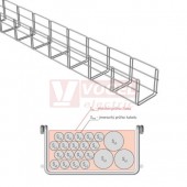 Žlab drátěný 100x100 MERKUR 2 100/100 "GZ" galvanický zinek  - vzdálenost podpěr cca 1,6mm (ARK - 211210)