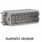 Konektor  16pin V 16A/400V, šroubové připojení 0,5-2,5mm2, č.17-32, ochranný plíšek, EPIC H-A 16 SS 17-32 DR PH1 (10540000)