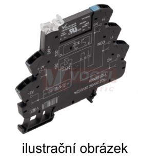 TOZ 24VDC 48VDC0,1A  TERMSERIES polovodičové relé, bipolar.tranzistor 1xpřep. 100mA 3-48VDC, patice š=6,4mm, pružin.svorky  (1127050000)