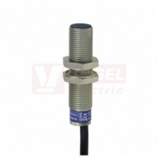 XS1M12AB120 Indukční čidlo M12, mosaz, Sn=2mm, 12…24VDC, analogový výstup 4-20mA, stíněný, kabel 2m, délka těla 50mm, IP67