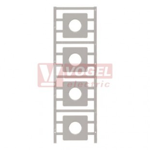 SM 44/44-21 MC NE GR MultiCard, značení pod ovládací hlavice průměr 21mm SwitchMark, bez potisku, štítek šedý, v44mm x š44mm, PA66 (1323600000)