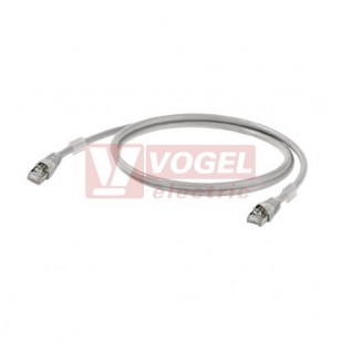 IE-C6FP8LD0015M40M40-D Patch kabel Cat.6 S/FTP, konektory RJ45/RJ45, IP20, šedý, délka 1,5m (1165940015)