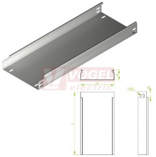 Žlab plný šxv 100x 50 KBJ100H50/3, tl.1,0mm, tl.1,0mm (152210)