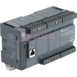 TM221C40T PLC Modicon M221, 24VDC, 24DI, 16DQ (poz.logika), 1x Sériová linka, 1x miniUSB, slot SD - šroubové svorky