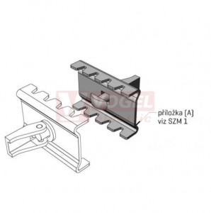 Spojka žlabu SZM 1-R "GZ" galvanický zinek - rychlospojka pro spojení "žlab-žlab" - M2 (ARK - 213017)