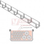 Žlab drátěný  50x 50 MERKUR 2 50/50 "ŽZ" žárový zinek - vzdálenost podpěr cca 2,0m (ARK - 221110)