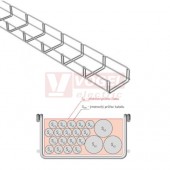 Žlab drátěný 100x 50 MERKUR 2 100/50 "ŽZ" žárový zinek  - vzdálenost podpěr cca 1,9m (ARK - 221120)